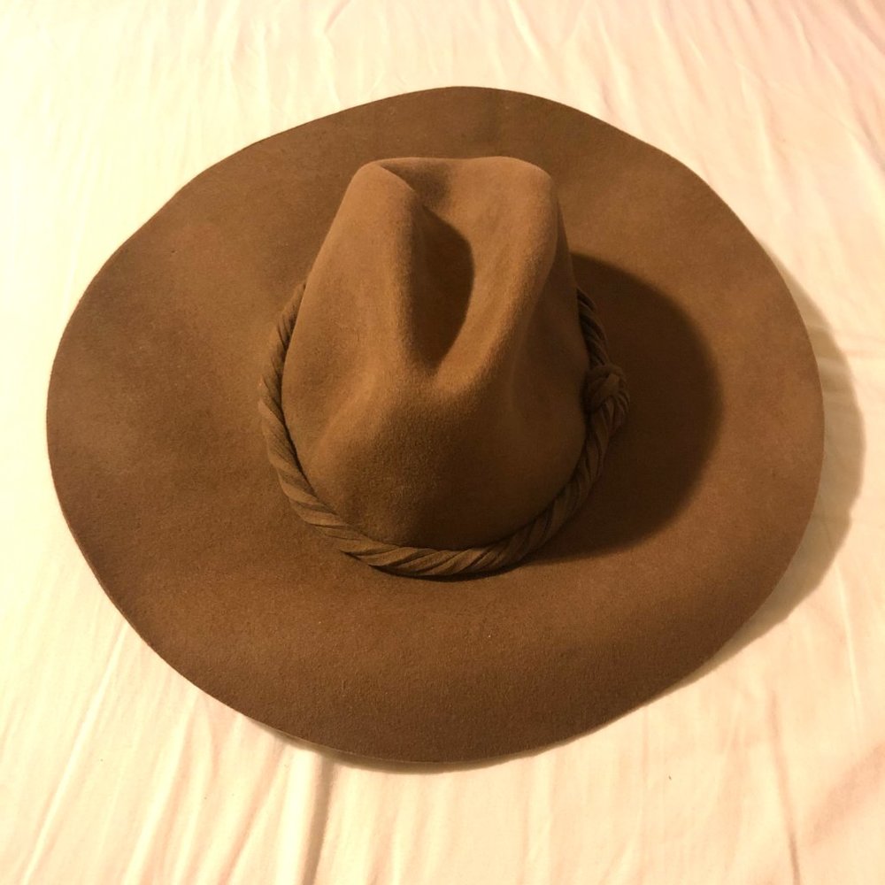 Free People Clipperton Floppy Hat Wool Felt